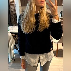 Ralph Lauren navy blue sweater XS WOMEN - L boys